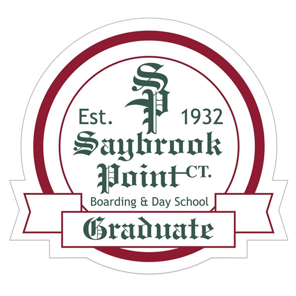 Round special occasion roll label with banner.... from ASI 56950 Gill Studios Inc / Gill-Line®