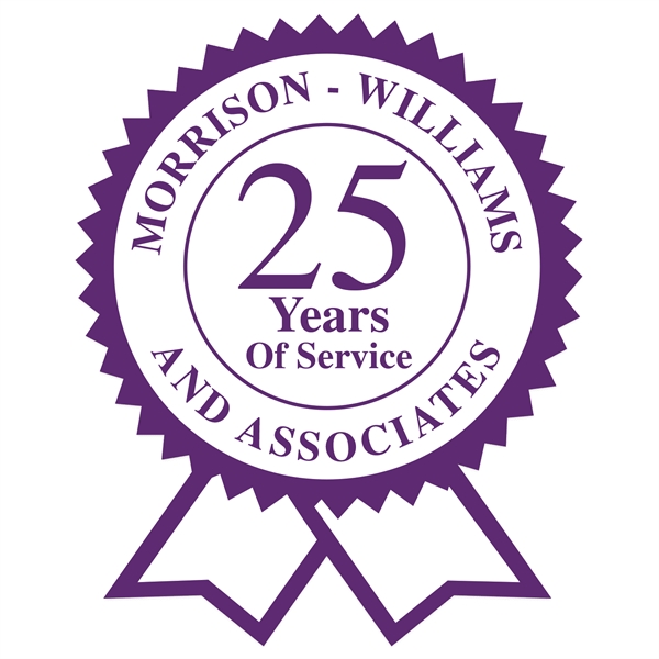 Rosette Ribbon Special Occasion Roll Label.... from ASI 56950 Gill Studios Inc / Gill-Line®