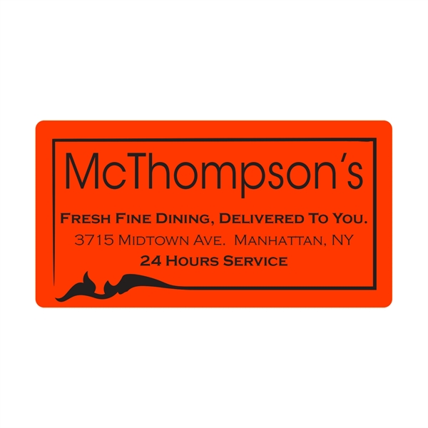 Die Cut Rectangle Roll Label (2 3/4"x5 1/4")... from ASI 56950 Gill Studios Inc