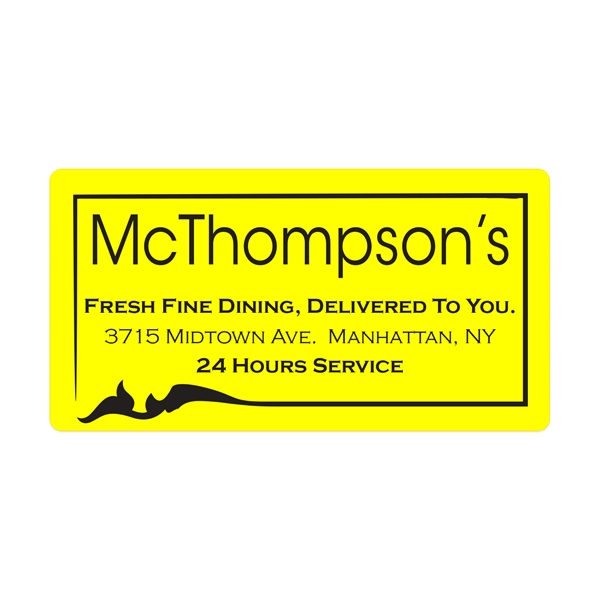 Die Cut Rectangle Roll Label (2 3/4"x5 1/4")... from ASI 56950 Gill Studios Inc