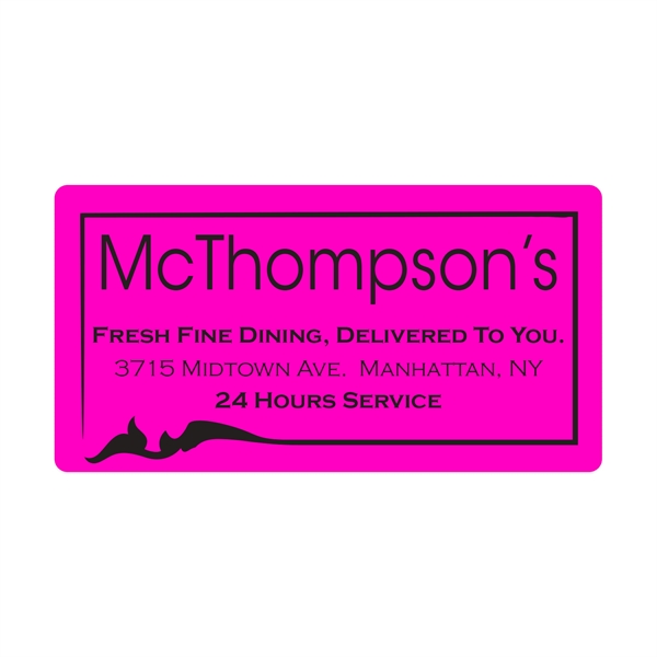 Die Cut Rectangle Roll Label (2 3/4"x5 1/4")... from ASI 56950 Gill Studios Inc