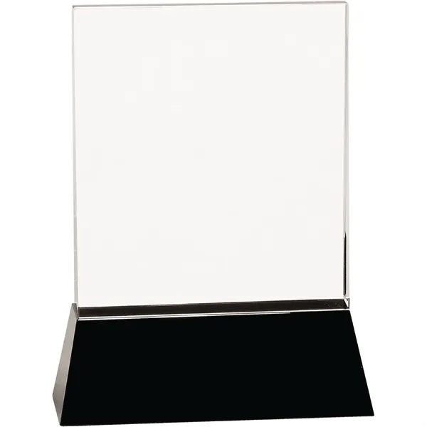 6" x 8" x 2" crystal rectangle award with a black... from ASI 74601 Calico