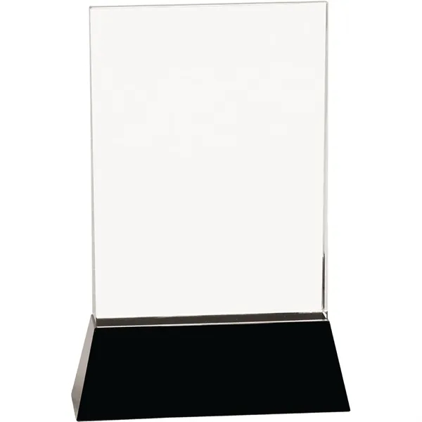 6" x 9" x 2" crystal rectangle award with a black... from ASI 74601 Calico