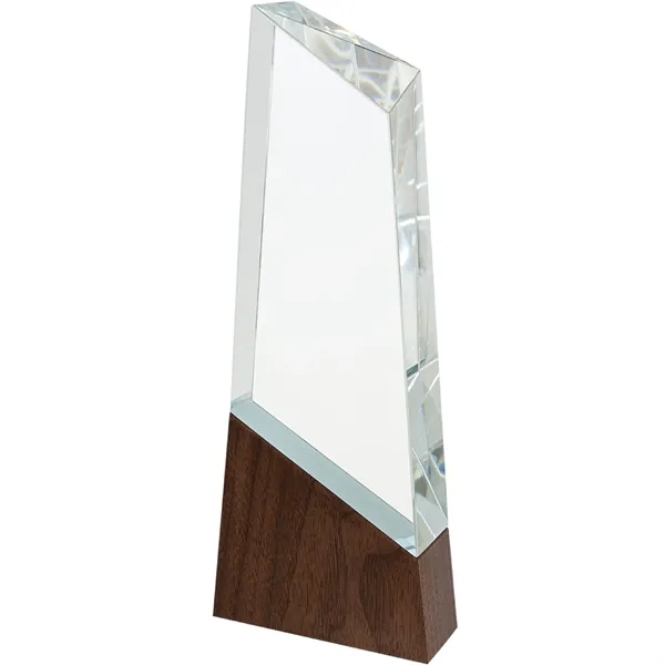 9 3/4" Peak Sierra Glass with Walnut Base... from ASI 74601 Calico