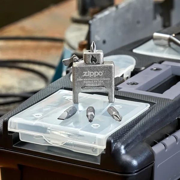 Zippo's new Bit Safe screwdriver replaces the lighter insert with a... from ASI 46170 Compass Industries Inc