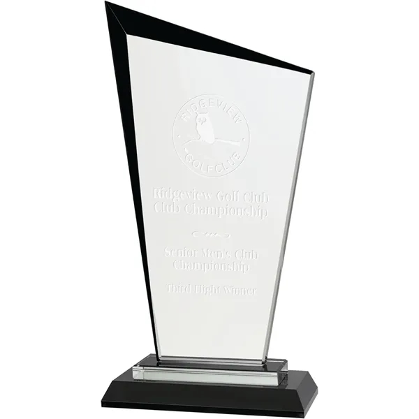 9" Black Razor Glass Award... from ASI 74601 Calico