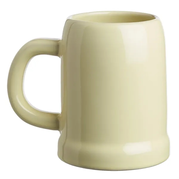 24 oz. beige ceramic beer mug with a straight body and... from ASI 39552 BEL Promo