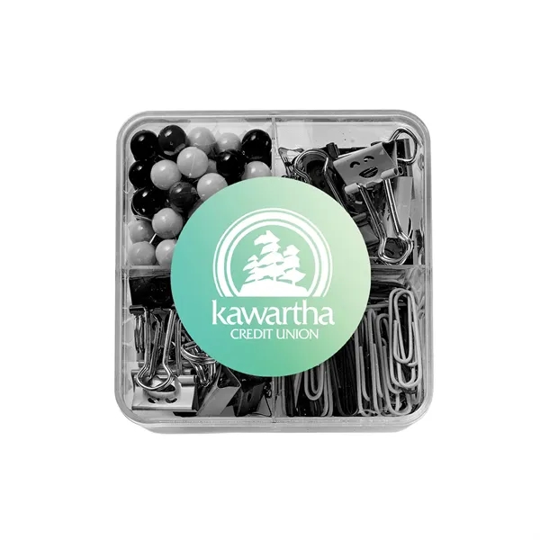 Includes 32 binder clips, 100 map pins, and 103 paper clips,... from ASI 46170 Compass Industries Inc