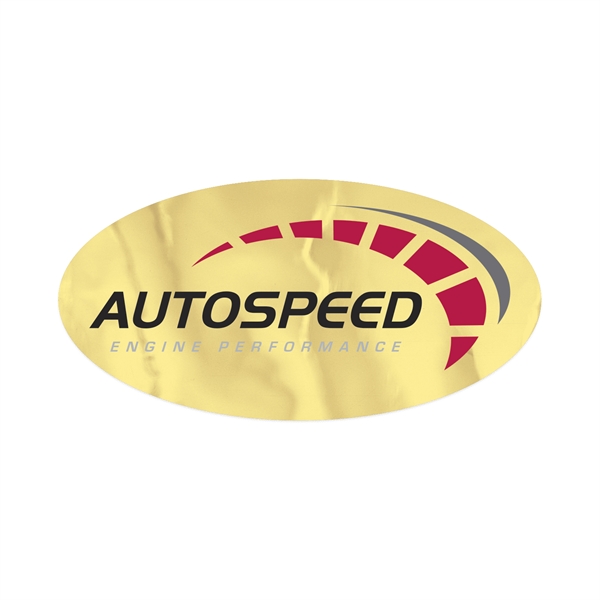 Die Cut Oval Roll Label (3/4"x1 1/2")... from ASI 56950 Gill Studios Inc