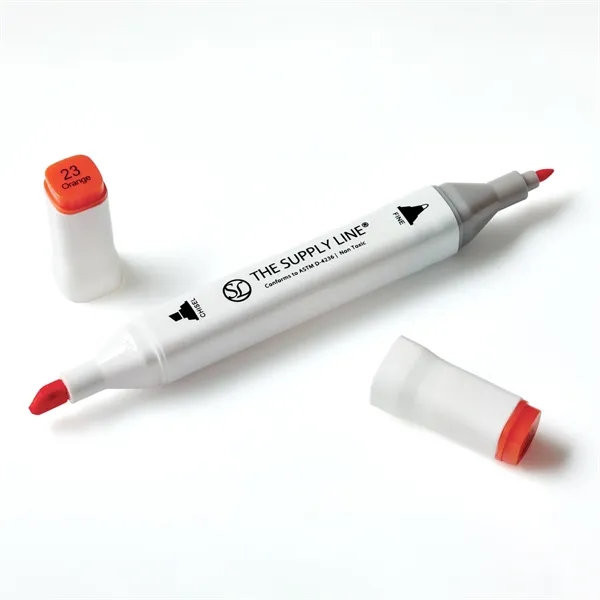 A vibrant 20-color marker set with dual tips for maximum versatility-... from ASI 46170 Compass Industries Inc