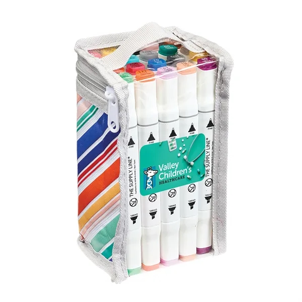 A vibrant 20-color marker set with dual tips for maximum versatility-... from ASI 46170 Compass Industries Inc