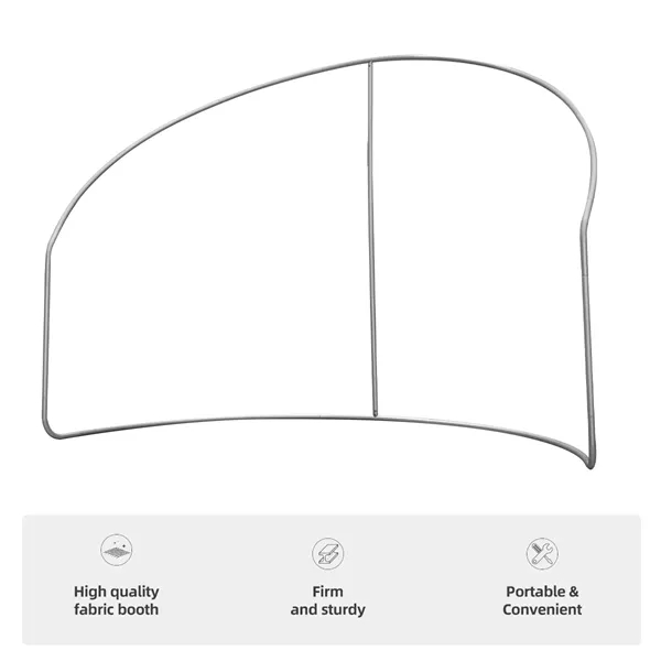 Curved Backdrop Display 183"wx99"h, aluminum frame, full color imprint on 240g... from ASI 49891 Discount Marketing Products / DMP