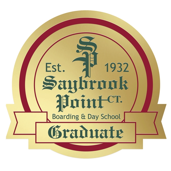 Round Special Occasion Roll Label w/ Banner.... from ASI 56950 Gill Studios Inc / Gill-Line®