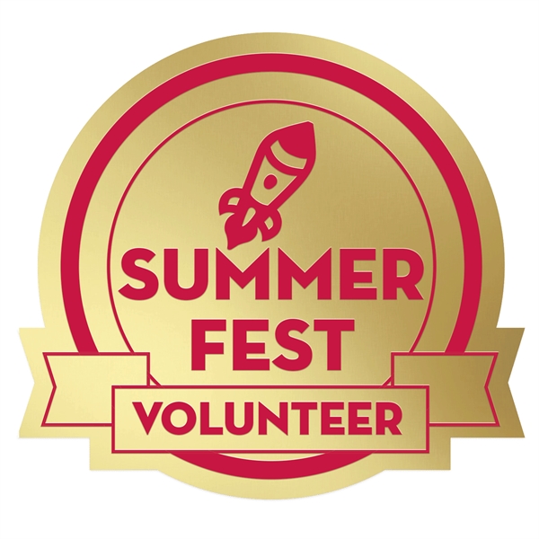 Round Special Occasion Roll Label w/ Banner.... from ASI 56950 Gill Studios Inc / Gill-Line®