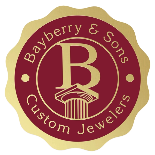 Round Special Occasion Roll Label w/ Rippled Edge.... from ASI 56950 Gill Studios Inc / Gill-Line®