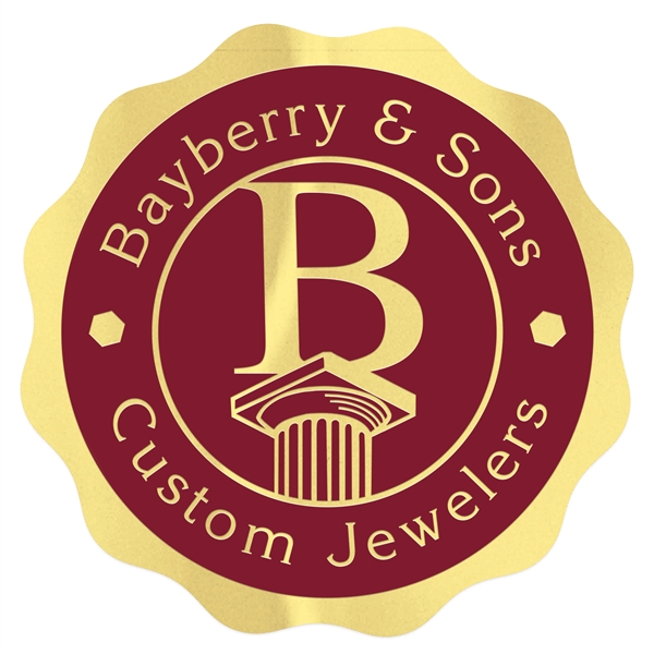 Round Special Occasion Roll Label w/ Rippled Edge.... from ASI 56950 Gill Studios Inc / Gill-Line®