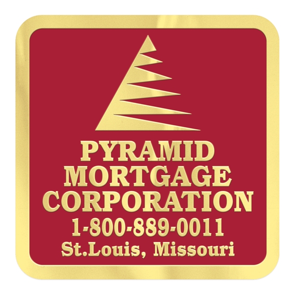 Square embossed foil roll seal with several materials for customization.... from ASI 56950 Gill Studios Inc / Gill-Line®