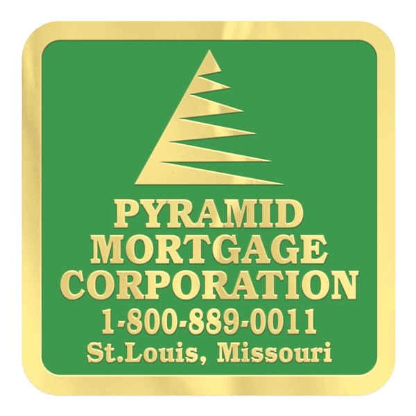 Square embossed foil roll seal with several materials for customization.... from ASI 56950 Gill Studios Inc / Gill-Line®
