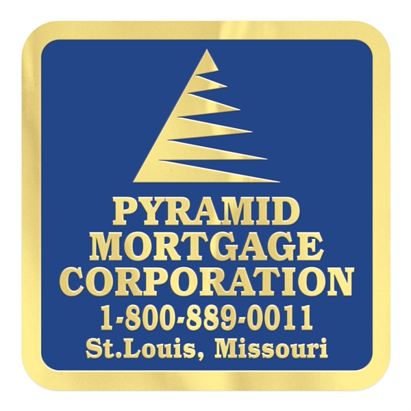 Square embossed foil roll seal with several materials for customization.... from ASI 56950 Gill Studios Inc / Gill-Line®