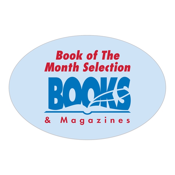 Oval EZ-Peel repositionable label made of white gloss paper.... from ASI 56950 Gill Studios Inc / Gill-Line®