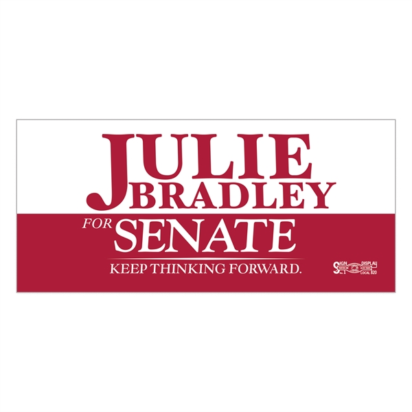 Custom stock square corner satin lapel sticker.... from ASI 56950 Gill Studios Inc / Gill-Line®