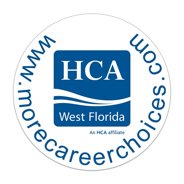 Round die cut roll label made of stock white gloss paper... from ASI 56950 Gill Studios Inc / Gill-Line®