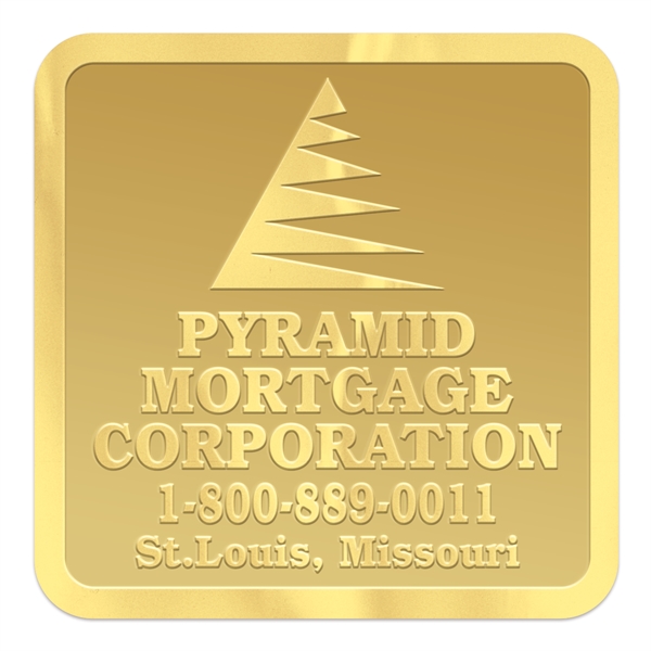 Square embossed foil roll seal with several materials for customization.... from ASI 56950 Gill Studios Inc / Gill-Line®