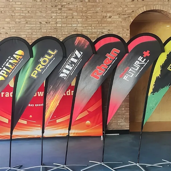 Double-sided flag feature a lightweight block-out polyester for increased flyability.... from ASI 68190 Lungsal / Lungsal