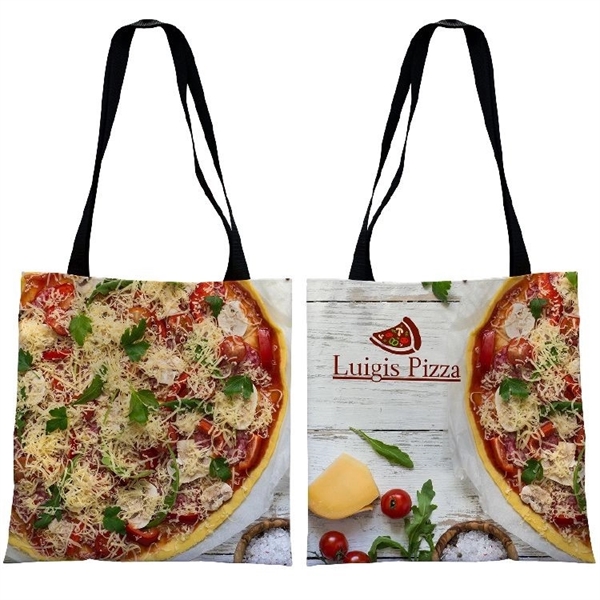 Durable flat tote with full color art on both sides. Perfect... from ASI 67557 LimeLight Ent