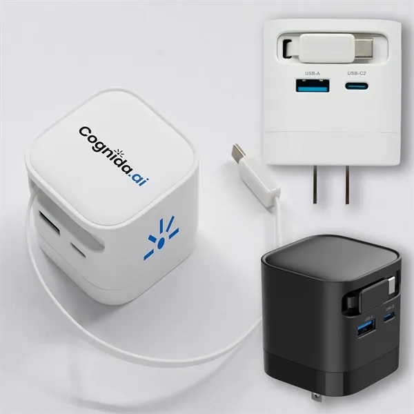 This 65W wall adapter with with a retractable cable handles full... from ASI 68190 Lungsal / Lungsal