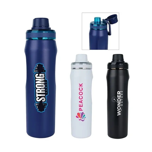 Dominic 22 oz. Double Wall Stainless Steel Water Bottle... from ASI 67866 Logomark/Valumark
