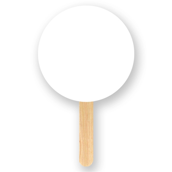 Mini Round Full Color 1 Sided hand fan... from ASI 93520 Ventura Inc