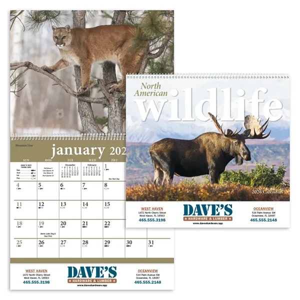 North American Wildlife... from ASI 40480 Koozie Group / Norwood Triumph Calendar