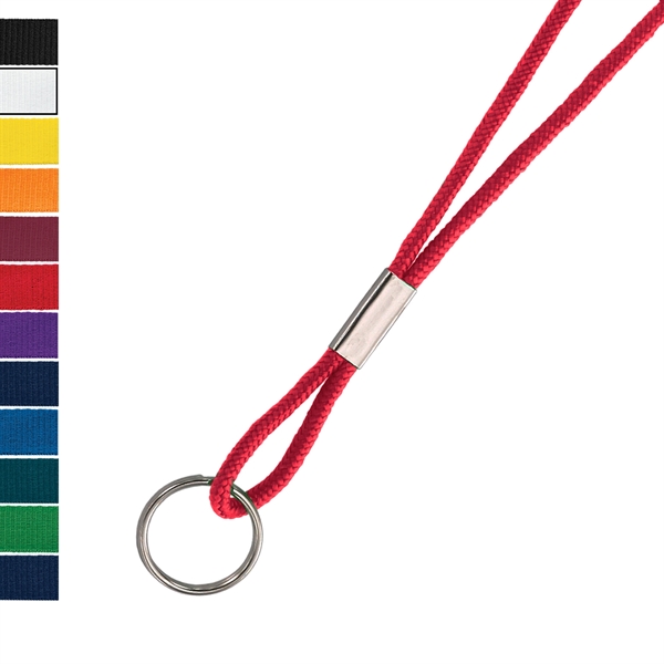 Available same day! These blank round braided non-breakaway lanyards come with... from ASI 79898 Promovision / PROMOVISION