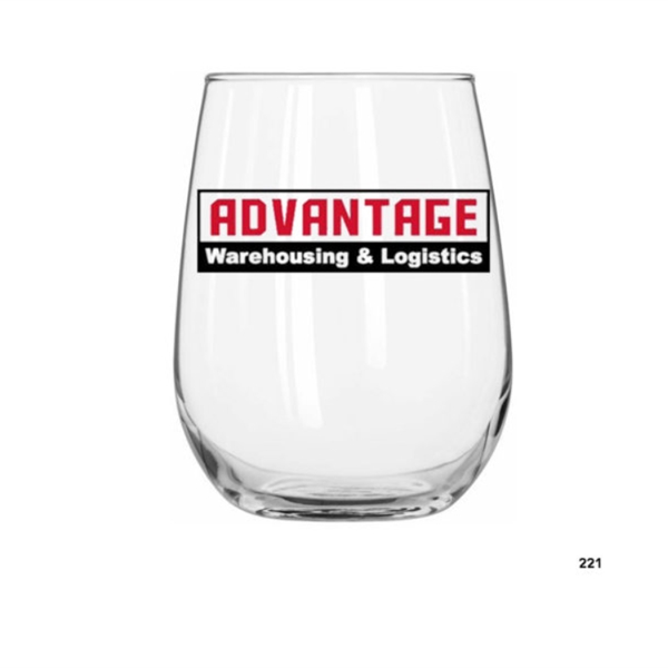 17 oz. Stemless wine glass.... from ASI 92133 777 Promotional Products Inc