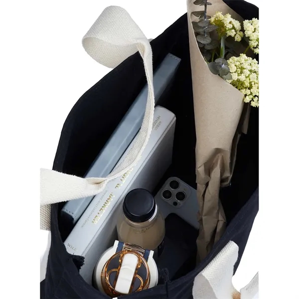 Black Cotton Tote w/ Cotton Handles... from ASI 66887 PCNA / Leeds