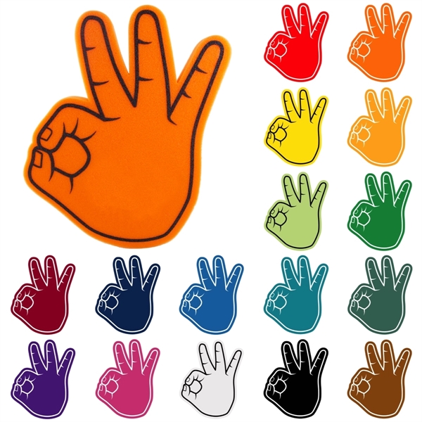 Foam basketball OK hand, 11.25" x 13.75" with a slit for... from ASI 54886 Foamworx / FoamWorx