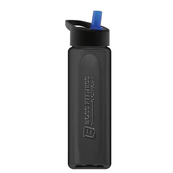 Garyline® Boss Embossed RPET Bottle with Flip-Straw Lid -...... from ASI 40480 Koozie Group