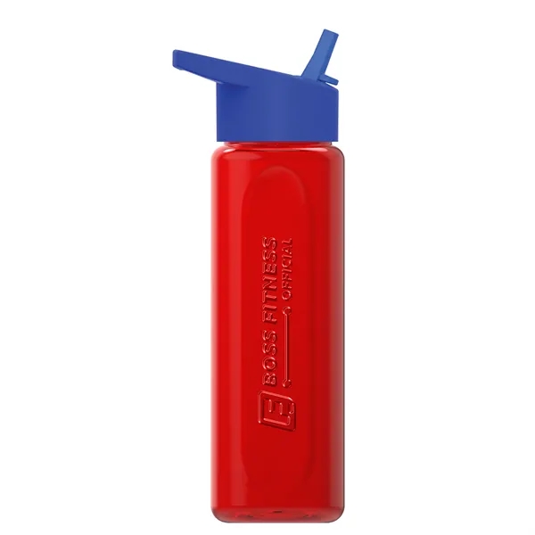 Garyline® Boss Embossed RPET Bottle with Flip-Straw Lid -...... from ASI 40480 Koozie Group