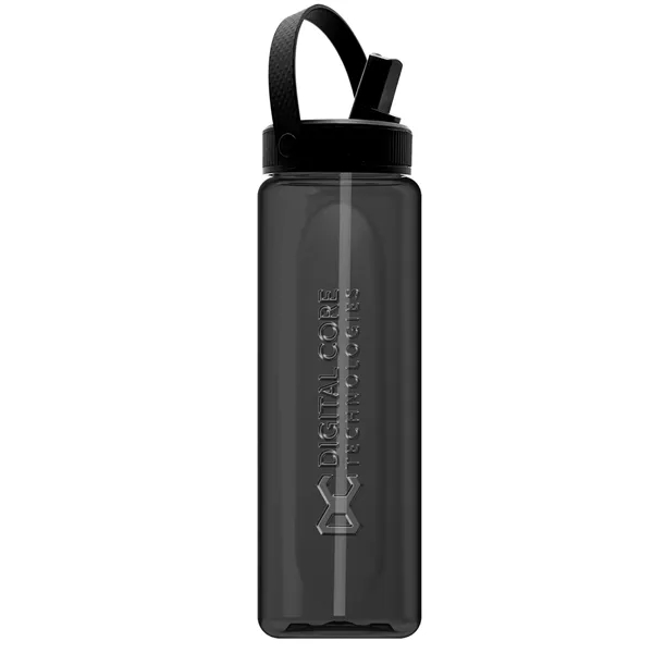 Garyline® Boss Embossed RPET Bottle with Flip-Straw, Swiv...... from ASI 40480 Koozie Group