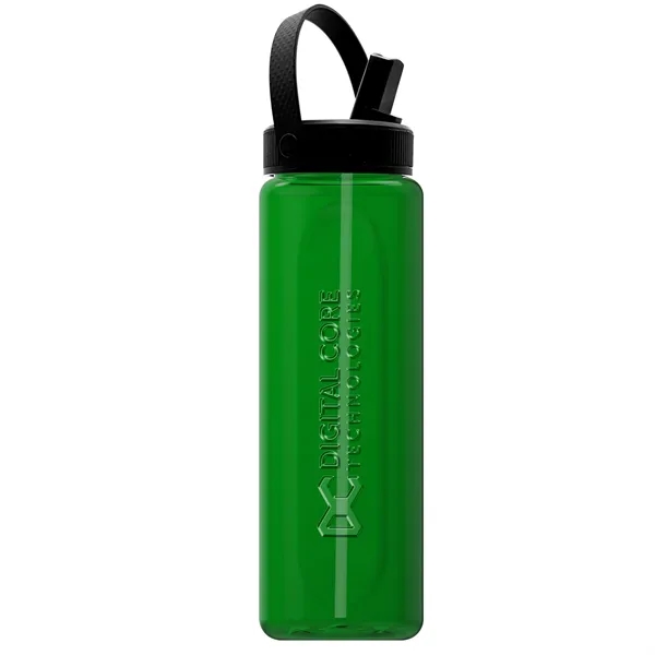 Garyline® Boss Embossed RPET Bottle with Flip-Straw, Swiv...... from ASI 40480 Koozie Group