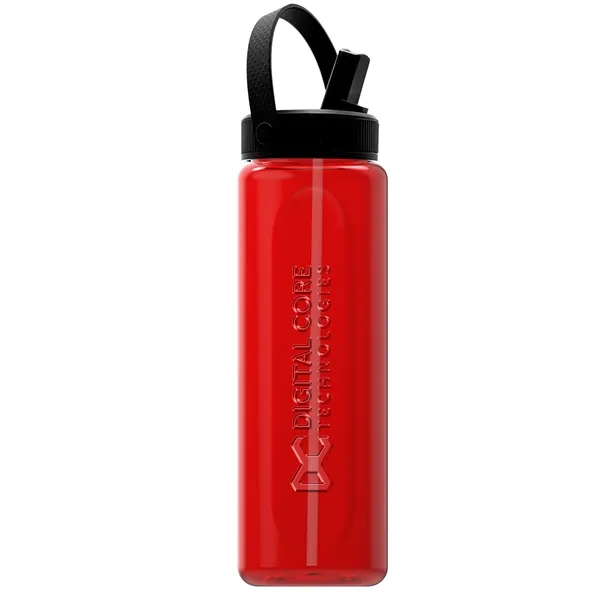 Garyline® Boss Embossed RPET Bottle with Flip-Straw, Swiv...... from ASI 40480 Koozie Group