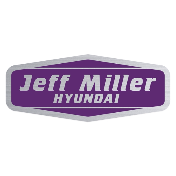 1 3/4" x 4 1/4" pointed rectangle decal made of brushed... from ASI 56950 Gill Studios Inc / Gill-Line®