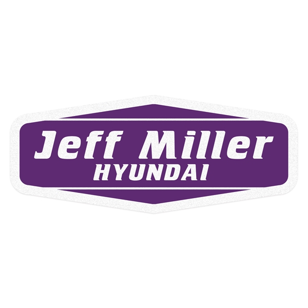 1 3/4" x 4 1/4" pointed rectangle decal made of white... from ASI 56950 Gill Studios Inc / Gill-Line®