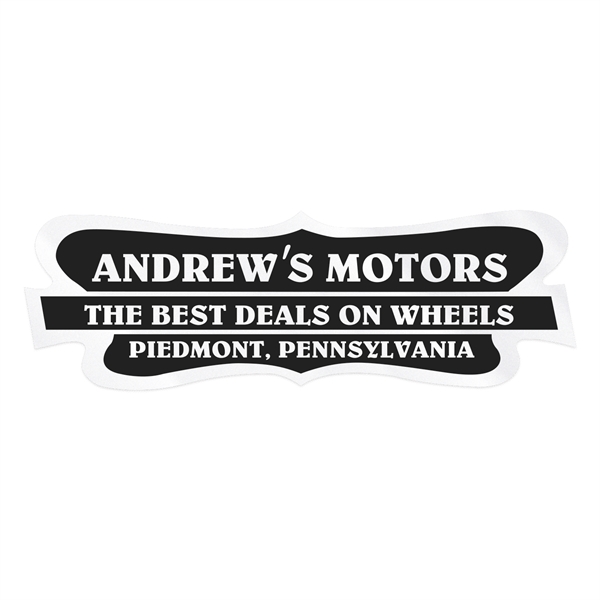 1 7/8" x 5 3/4" pointed shield shaped decal made of... from ASI 56950 Gill Studios Inc / Gill-Line®