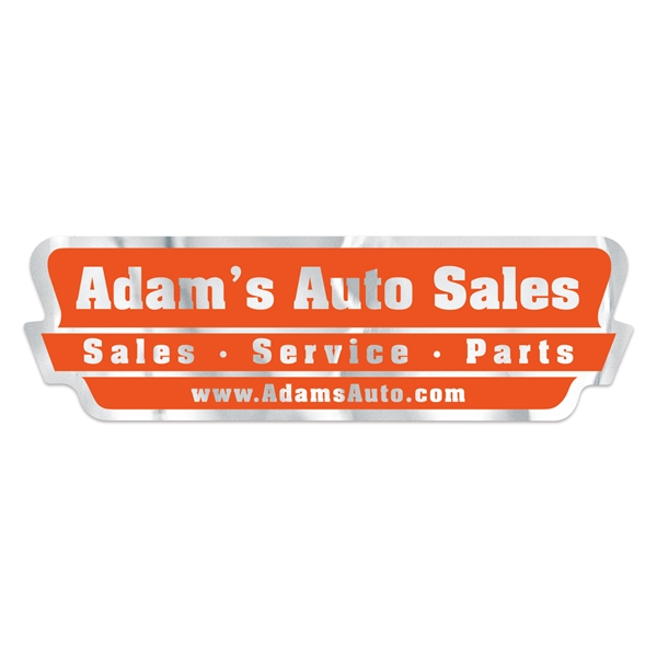 1 3/4" x 5 3/4" decal made of chrome polyester with... from ASI 56950 Gill Studios Inc / Gill-Line®