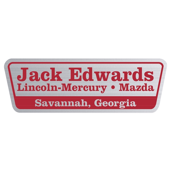 1 7/8" x 5 5/8" decal made of brushed chrome material... from ASI 56950 Gill Studios Inc / Gill-Line®