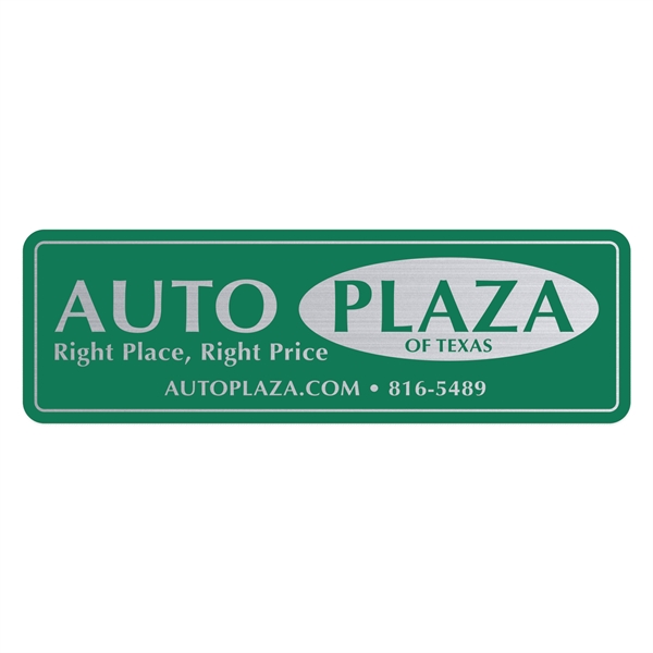 1 7/8" x 5 7/8" decal made of brushed chrome material... from ASI 56950 Gill Studios Inc / Gill-Line®