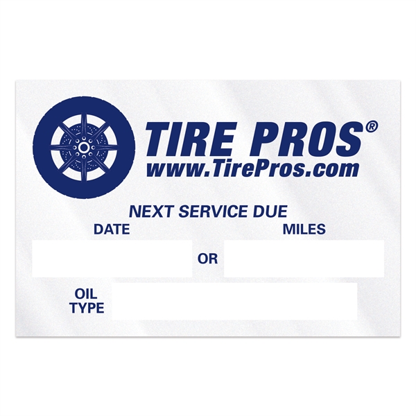 1 1/2" x 2 1/4" clear static cling decals made of... from ASI 56950 Gill Studios Inc / Gill-Line®