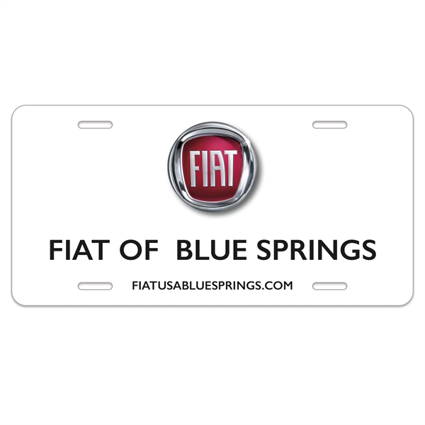 6" x 12", 24 pt. card stock license plate with full-color... from ASI 56950 Gill Studios Inc / Gill-Line®